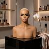 Mannequin Head with Shoulders Toned Hairpiece display Bust Smooth