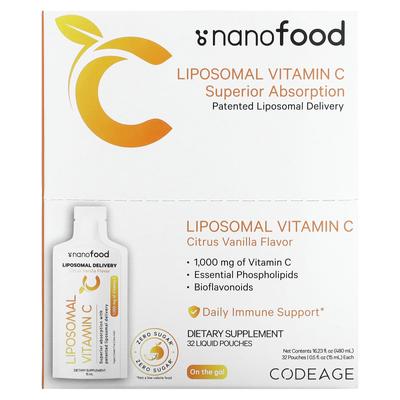 Liposomales Vitamin C, Zitrone Vanille, 1.000 mg, 32 Beutel, 15 ml (0,5 Fl Oz) Jeder