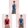 Sexy Mädchen Winter Bodycon Tanktop Mit Hoher Elastizität Aus Polyester Für Ausgehen Oder Clubwear