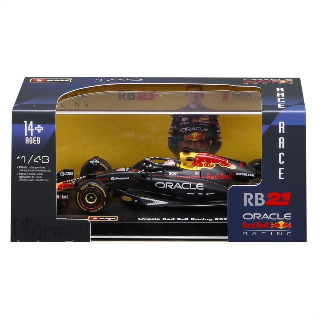 Bburago 2025 Model Signature Series F1 Oracle Red Bull Racing RB21 Max Verstappen Race Sports Car Miniature Diecast Car Finished Product 1/43 #1 /