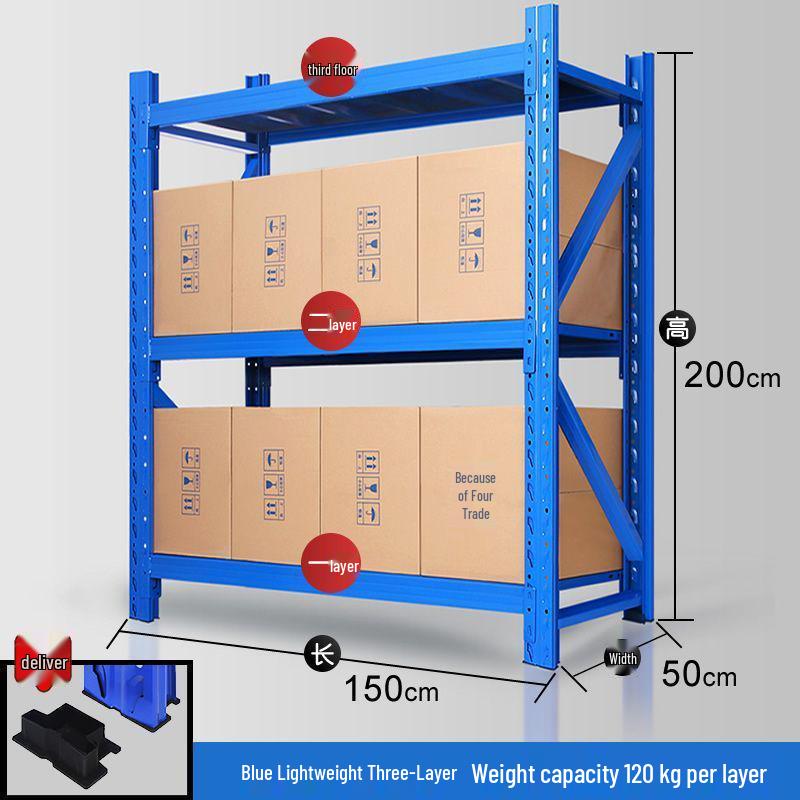 Multilayer Iron Cargo & Display Shelves for Storage