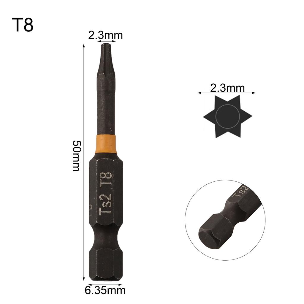 Magnetic Hex Head Drill Bits in 50mm Size Compatible with Multiple Tools