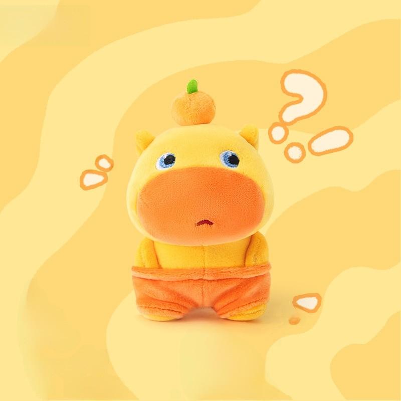 Capybara Cartoon Plush Keychain Pendant With Rotating And Functions Magnetic