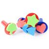 5Pcs Sponge Stamps Cute Shape Easy Using Plastic Handle Kids Craft Painting Stamp Brushes for Drawing