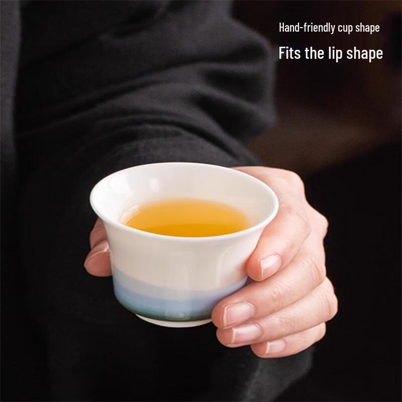 Ceramic Tea Cup Set with Lidded Bowl