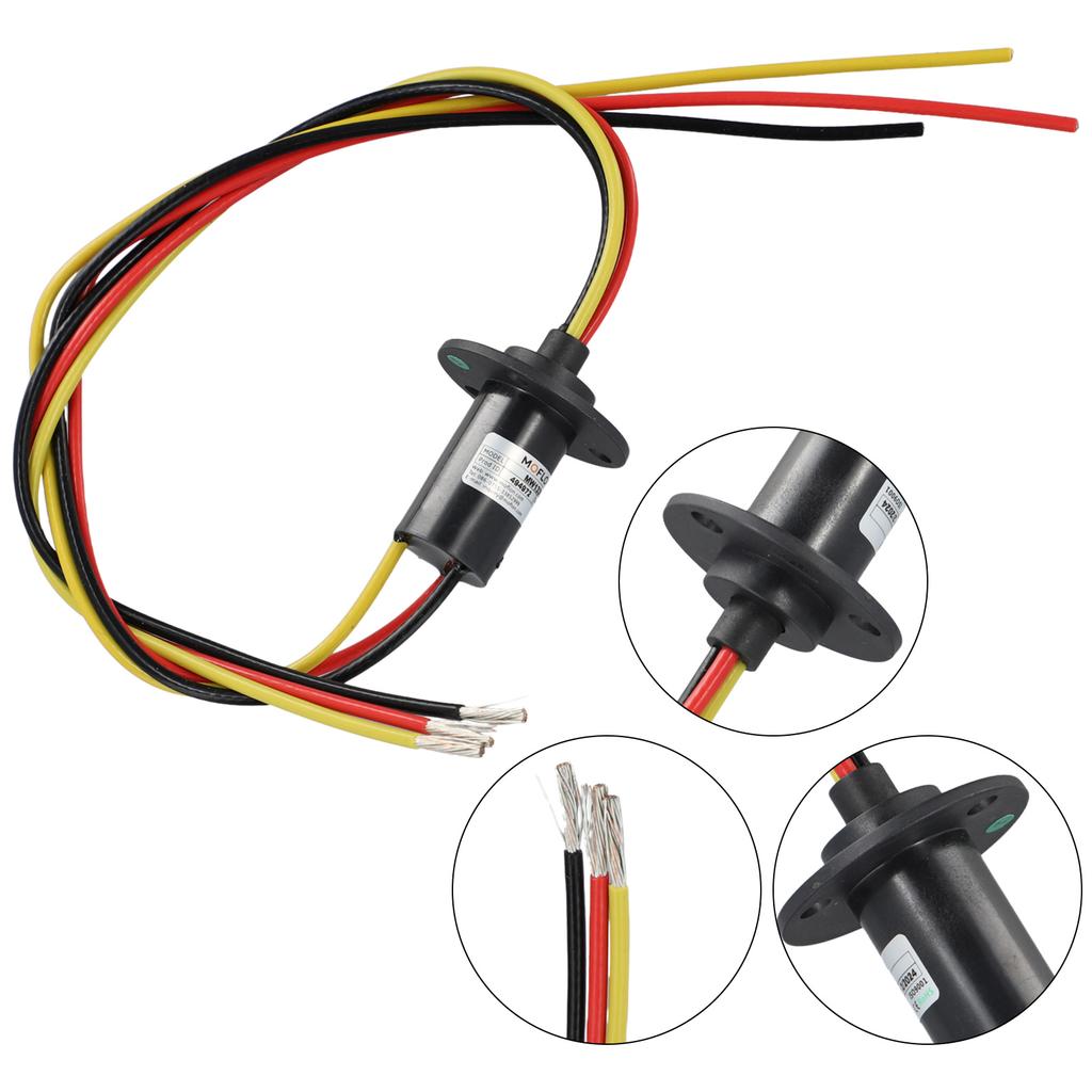 Conductive Slip Ring 30A 3 Wires for Smooth Rotation Designed for CCTV Robotics and Manufacturing Control Equipment