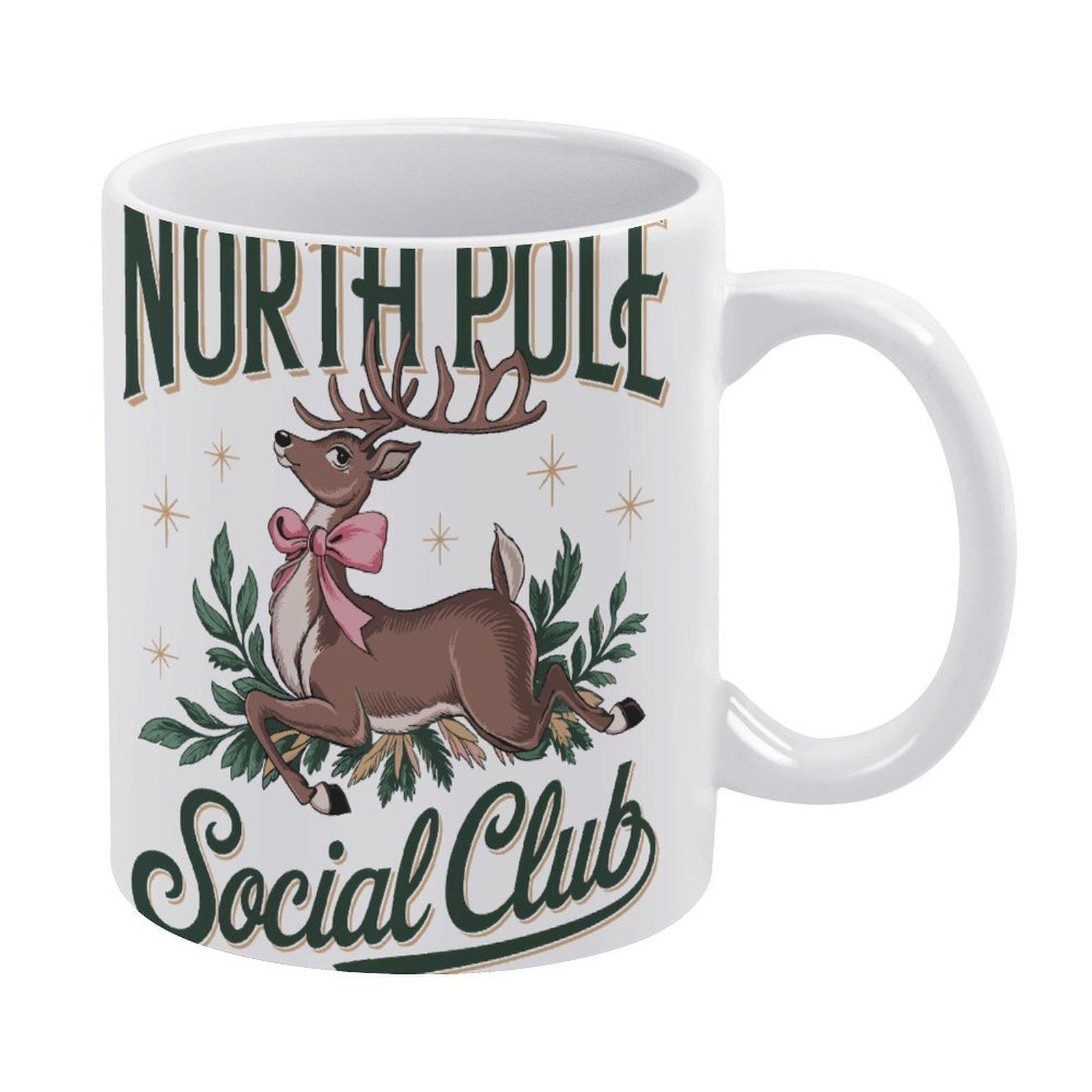 

1pc 11oz blank ceramic mug, double-sided printed drink cup, clean white wall, ergonomic grip, practical household drinkware for every day белый