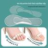 Long Gel Invisible High Heel Half-Size Insoles for Women, Flat Feet Sandal Insoles for Arch Support and Massage, Seven-Point Design
