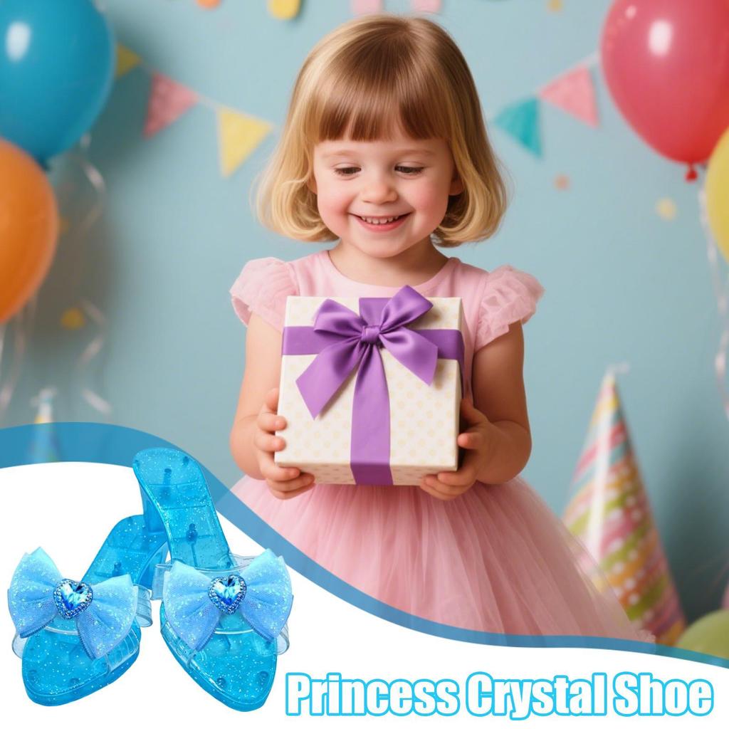 Prinzessin Kristallschuhe Cosplay Requisite Hohe Absätze Rollenspiel Hausspiele Funkelnde Bühne Für Bühne Maskenball Party