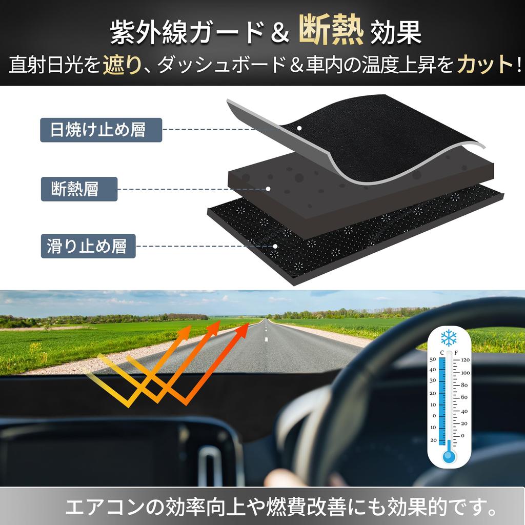 FUELHOOD Armaturenbrettmatte für Toyota Aqua Generation MXP MXPK10 und MXPK11 Schutz vor Sonne Hitze Blendung Kratzern Klar Innenraum Auto Geeignet für Fahrzeuge