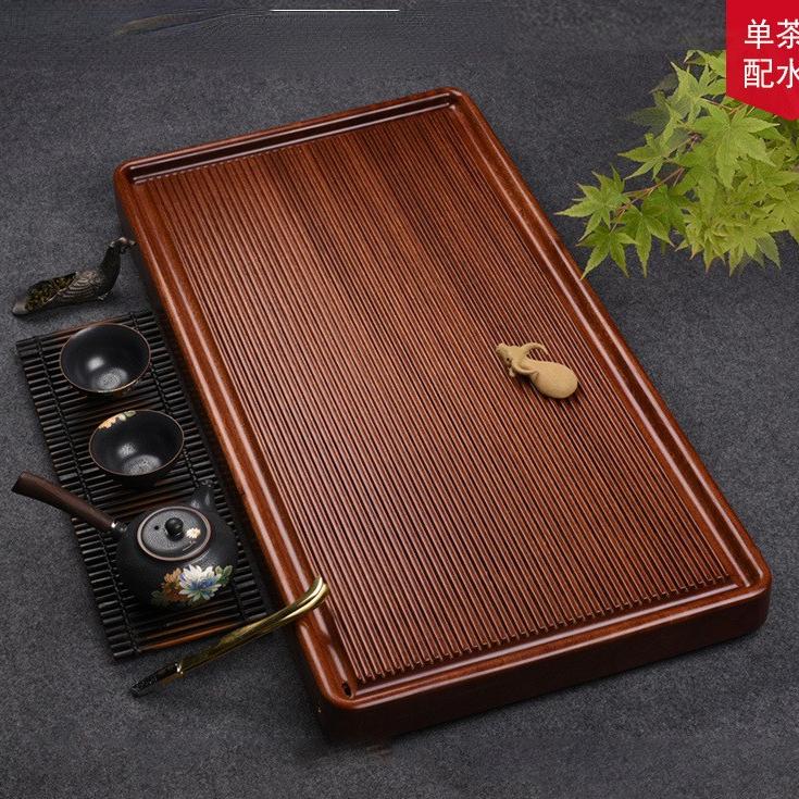 Hruškové dřevo čajová souprava velký masivní dřevěný čajový podnos kuřecí křídlo čajový podnos domácí obývací pokoj čaj mořská řasa odtoková trubka