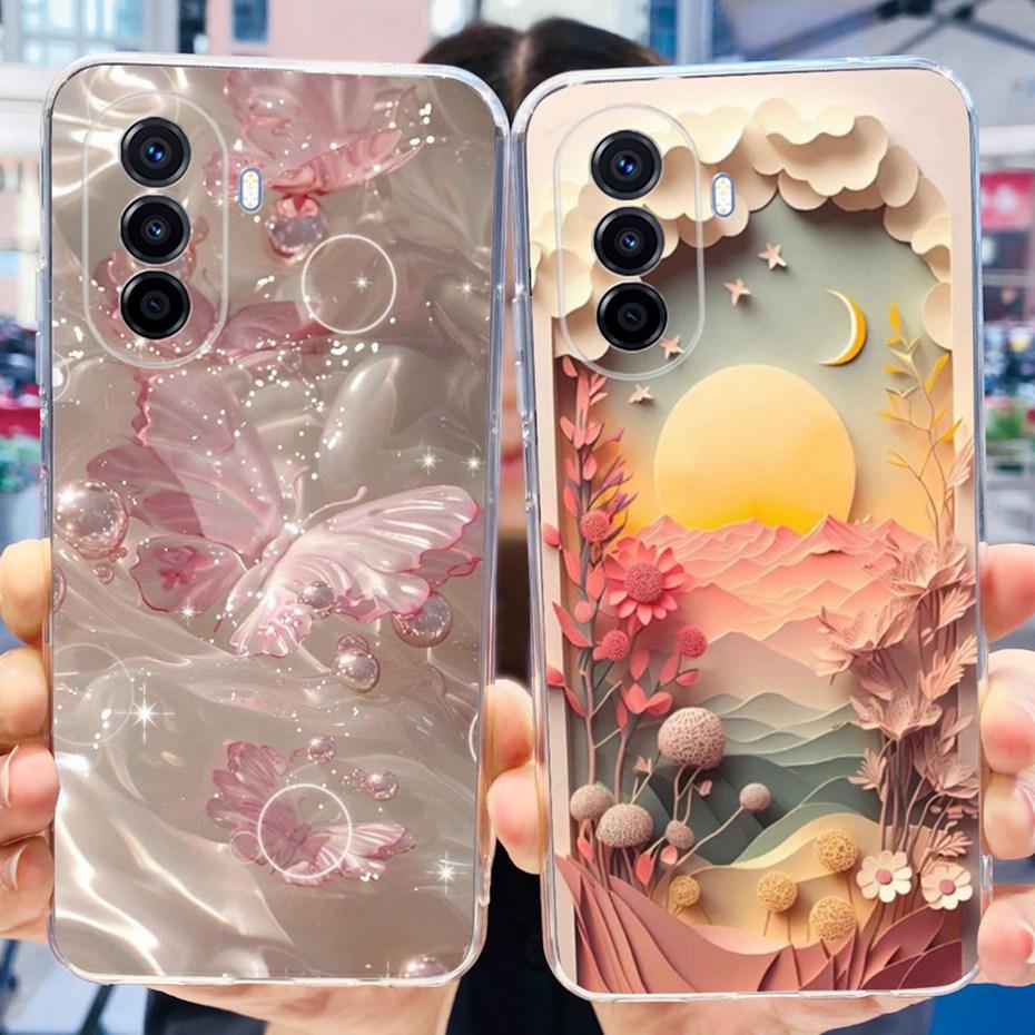 Schöne gemalte Hülle für Huawei Nova Y70 Plus Nova70 Weiche Silikon TPU Rückseite für Huawei Nova Y70 Y 70Plus MGA-LX9 Handyhülle