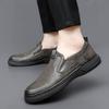 Fashion Casual Shoes for Men Business Leather Loafers Classic Breathable Solid Colors Soft Flats Comfort Fashion Slip On Loafers Shoes