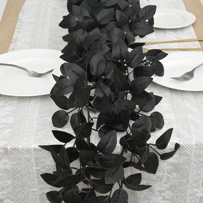 1/4pcs Artificial Plants Leaves Vines Halloween Christmas Wedding Home Room Decorations Outdoor Garden Courtyard DIY Accessories