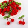 Pack of 100 Cherrys Blossoms Florals Pompoms for Craft Hair Accessories Decorative Materials