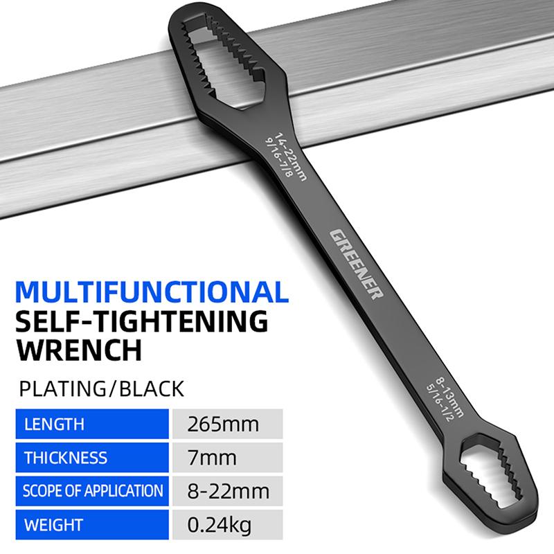 Universal Wrench Adjustable Glasses Wrench 8-22Mm Ratchet Wrench Spanner