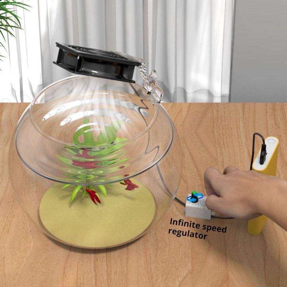1Pcs Adjustable Angle Aquarium Cooling Fan Fish Tank Fan  for Reptile Terrarium Cooling