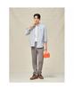 Binpolmen Wool Blend Seersucker Set-Up Tapered Pants Beige