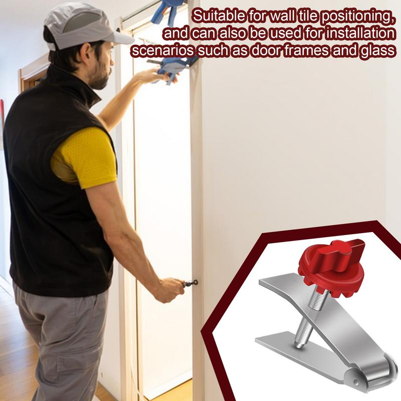 Wall Tiles Leveling Tool 1-5.5cm Stainless Steel Tiles Locator Reusable Leveler Adjuster Multi-Function Lifter Tool For