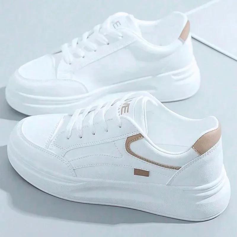 

Board shoes 2026 new spring and summer thick soled i versatile niche student sports and leisure board shoes 43 коричневий