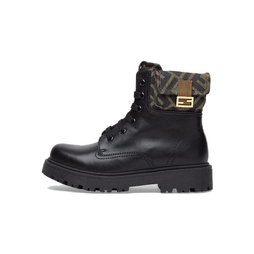 Fendi Cow Leather Kids' Boots Black Kids' JMR441AO14F0PMM