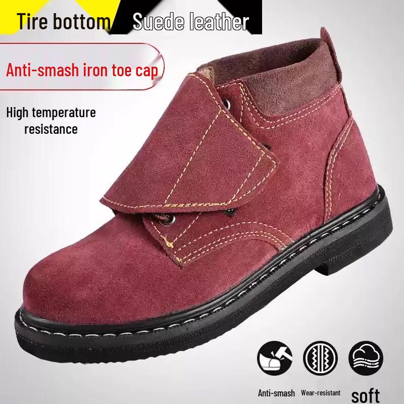 

GUAIKEAI Men s Lightweight Anti-Smash Puncture-Proof Work Safety Rain Boots