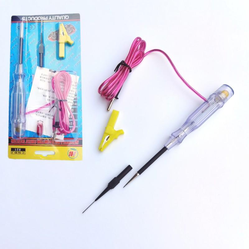Multi-Functional 6-24V Automotive Circuit Tester Pen with Spring Wire