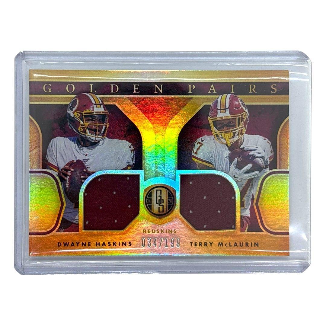 Б/у карта PANINI NFL GOLD STANDARD DWAYNE HASKINS TERRY MCLAURIN REDSKINS 034/199 #GP19 Бесплатная доставка Б/у IT1