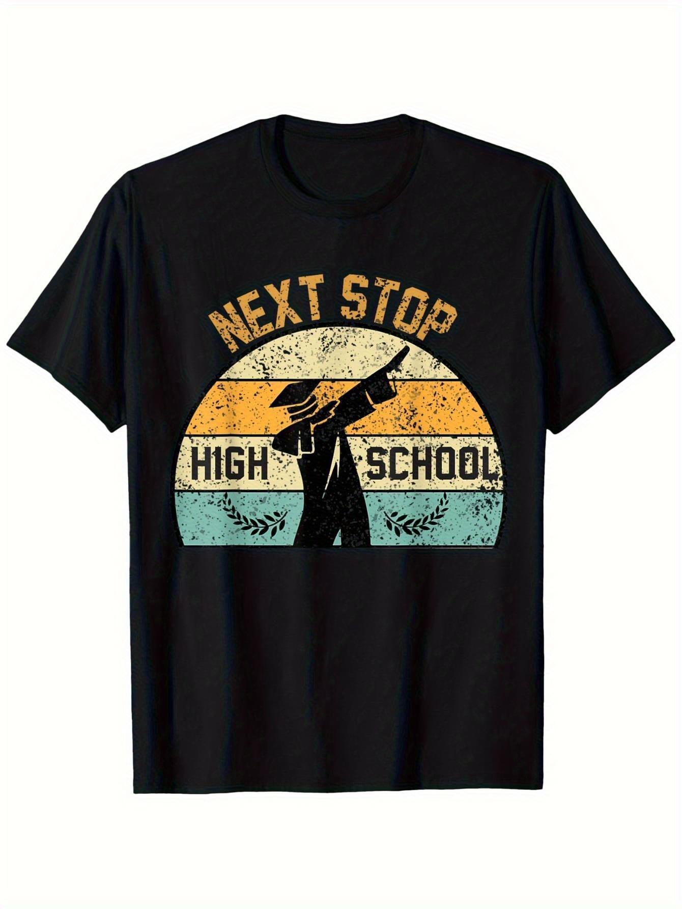 High School Graduation T-shirt - Next Stop Higher Education Design XXXL