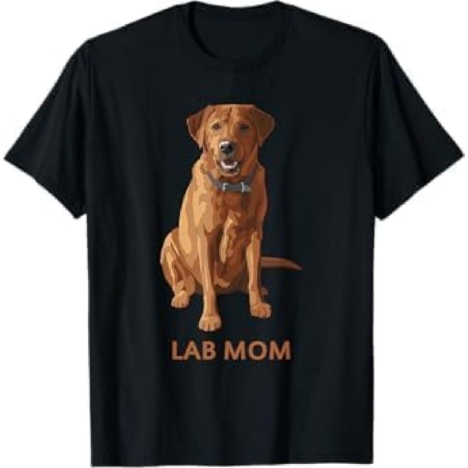 Lab Mom Fox Red Labrador Retriever Dog Lover Gift T-Shirt D69 Mens Womens Tank Top Sweatshirt Hoodie S