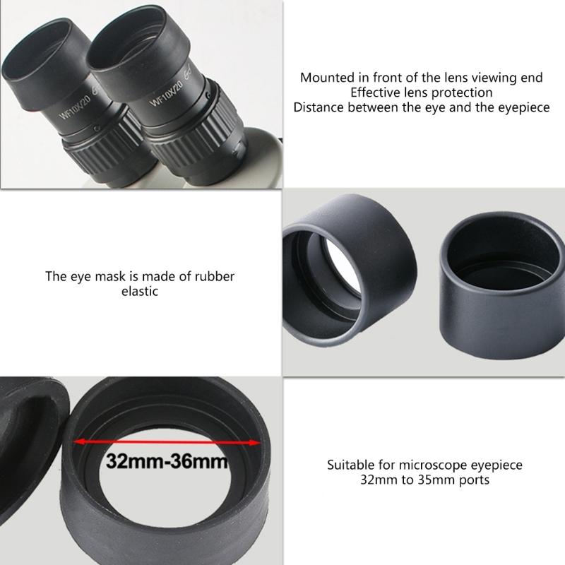 32mm-36mm Diameter Rubber Eyepiece Cover Eyeguard-Eye Protection-Stereo Microscope Telescope Monocular Binocular