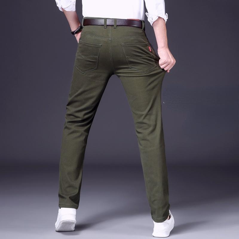Men's  Fashion Business Casual Suit Pants Long Pants Men's Elastic Straight Sleeve Formal Pants Plus Size 28-38