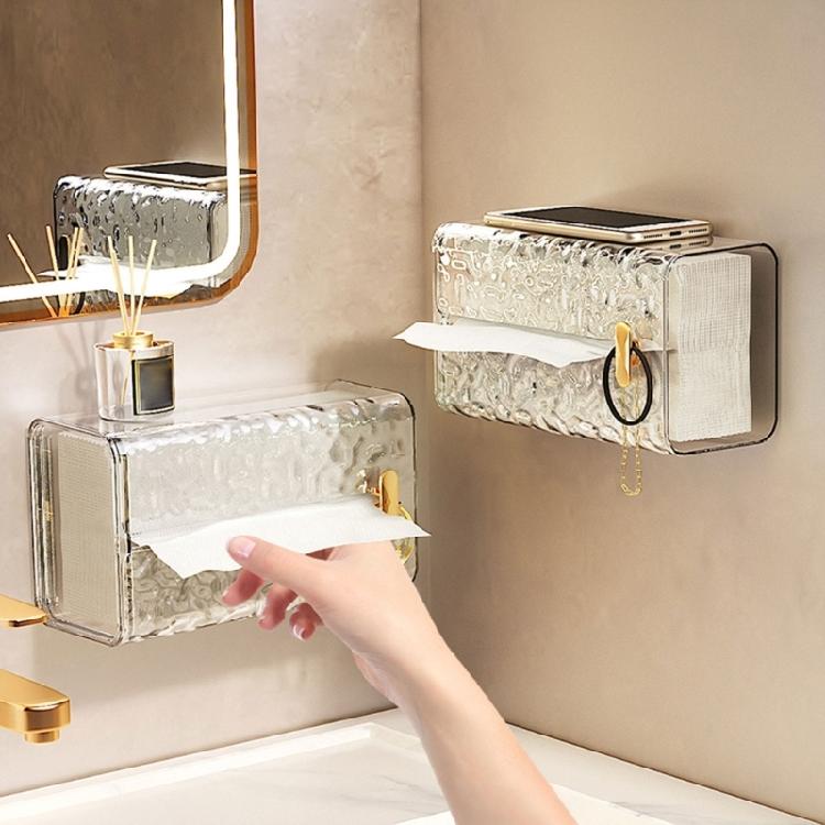 Tissue Holder Cellphone Holder Facial Paper Organizer for Kitchen Bathroom