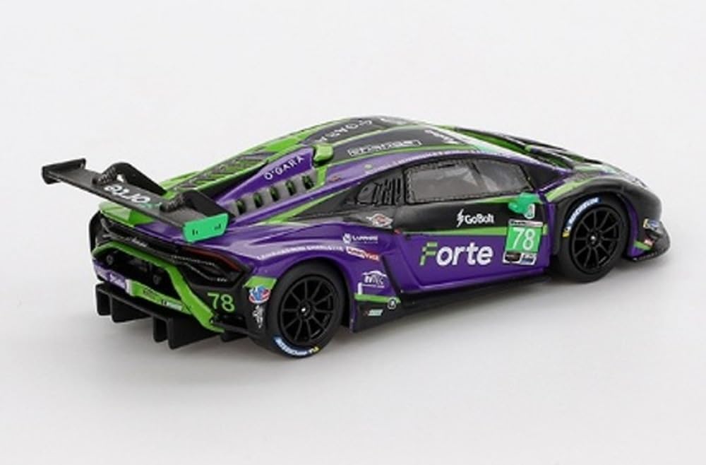 Sunrich MINI GT 1/64 Lamborghini Huracán GT3 EVO2 IMSA Daytona 24 Hours 2024 #78 Forte Racing (Left-Hand Drive) Finished Model MGT01062-BL