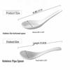White Ceramic Spoon