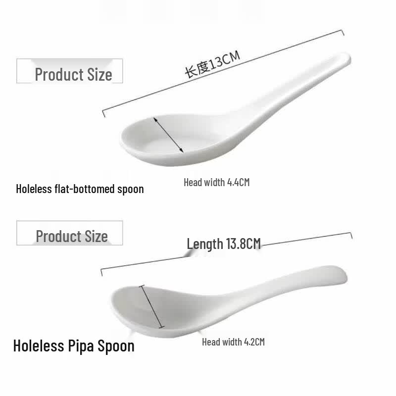 White Ceramic Spoon