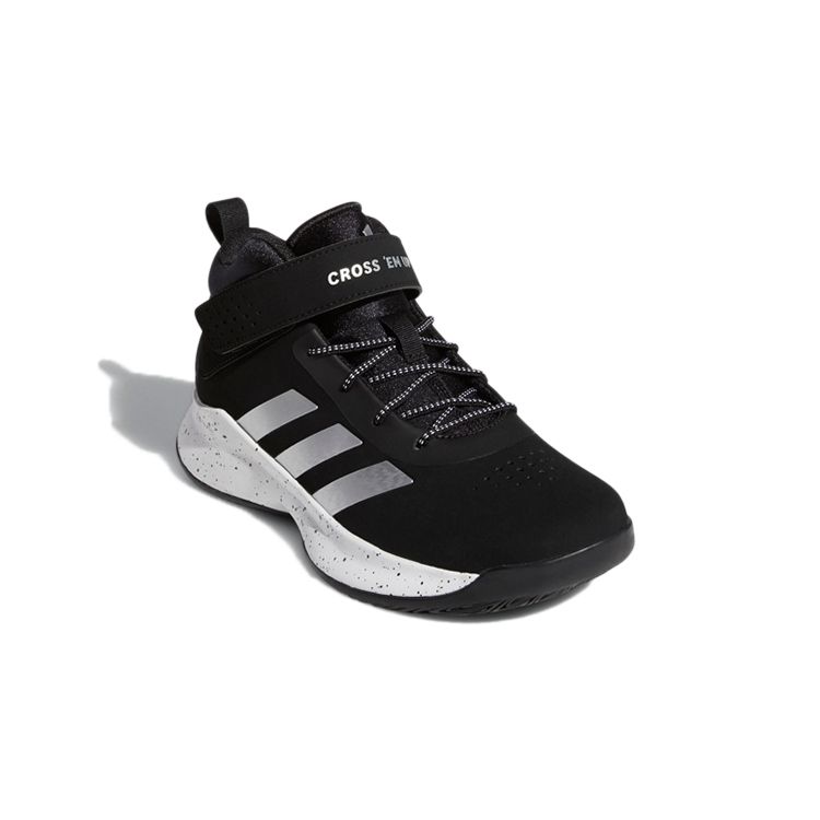 Adidas Cross Em Up 5 Wide Slip On Comfortable Non-Slip Shock Absorbing Durable Mid-Top Kids Basketball Shoes Kids Basketball Shoes S29006