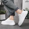 White Men Skateboarding Shoes Outdoor Running Sneakers Platform Casual Shoes Breathable Mens Sports Shoes Light Walking Shoes