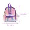 CALLARON Clear Heart PVC Transparent Backpack for x x Lightweight and Perfect for Field and Concerts Kids' Backpack, Pattern, Material, Girls, 4"