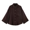 European and American style, new women's clothing, foreign style, fashionable and fashionable loose wide-sleeved shirt 8741029