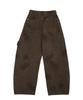 DOUBLE JD Peach Double Knee Carpenter Curved Denim (Brown)