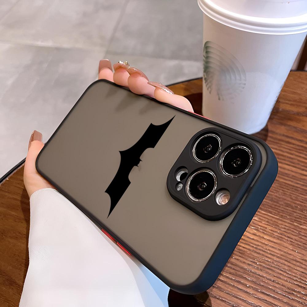 Black-B Movie Phone Bat-ManS Case For iPhone 17 16e 16 15 14 13 12 11 mini Pro Max X XR 8 7 Air Plus Anti Fall Matte Back Cover
