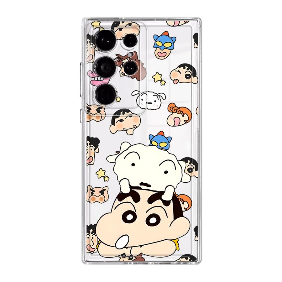 

Phone Cover Case for Samsung Galaxy S26 S24 S25 Edge S22 FE S21 Note 20 Ultra 10 S20 Plus S23 Ultra Shin Cartoon Little White Galaxy S25 Edge