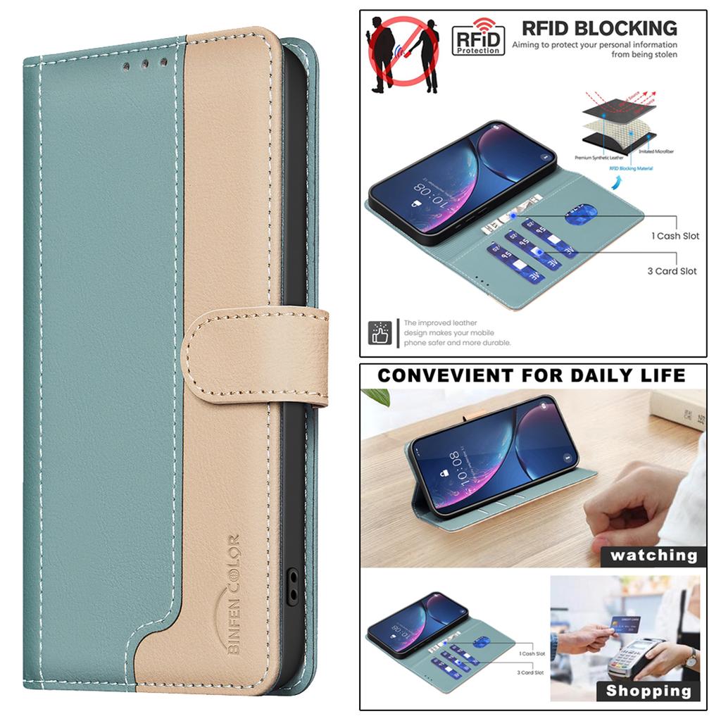 For iPhone 13 Pro Max Leather Case Wallet Phone Cover RFID Blocking