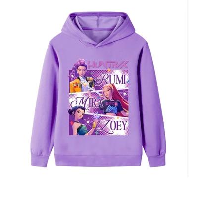KPop Demon Hunters Huntrix Hoodie Kids Clothes Princess Girls Clothing Fashion Boys Clothes Spring Autumn Sweatshirt Child Tops