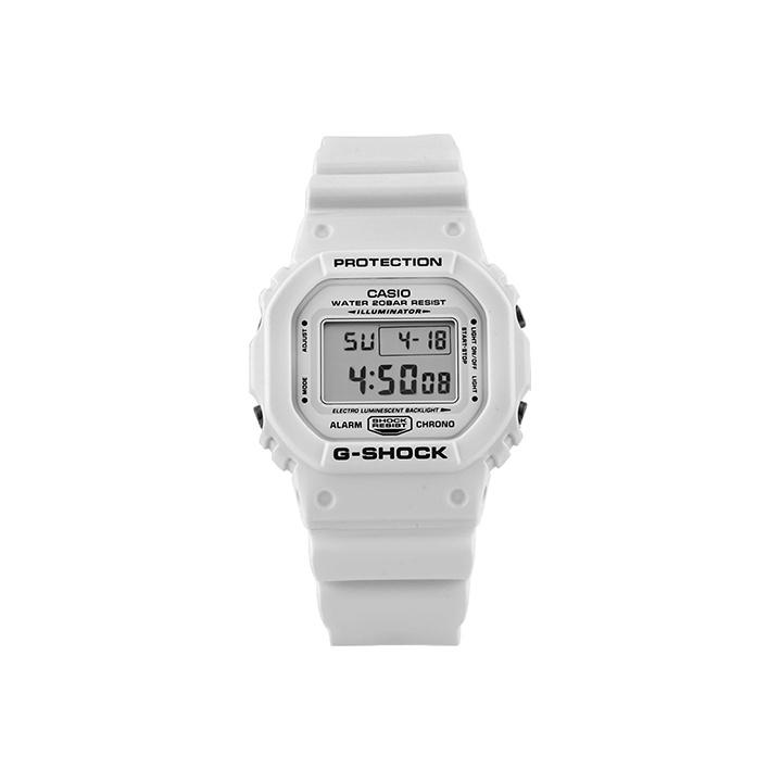 CASIO Men G-SQUAD Series Gray Watch DW-5600MW-7 DW-5600MW-7 White Strap
