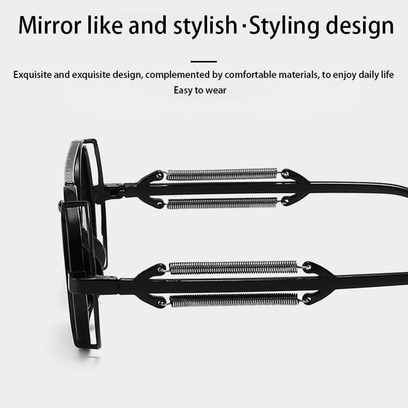 1Pc Sunglasses Retro Men Women Round Lens Sunglasses Punk Eyewear Gothic Style Uv400 Protection Metal Frame Sunglasses