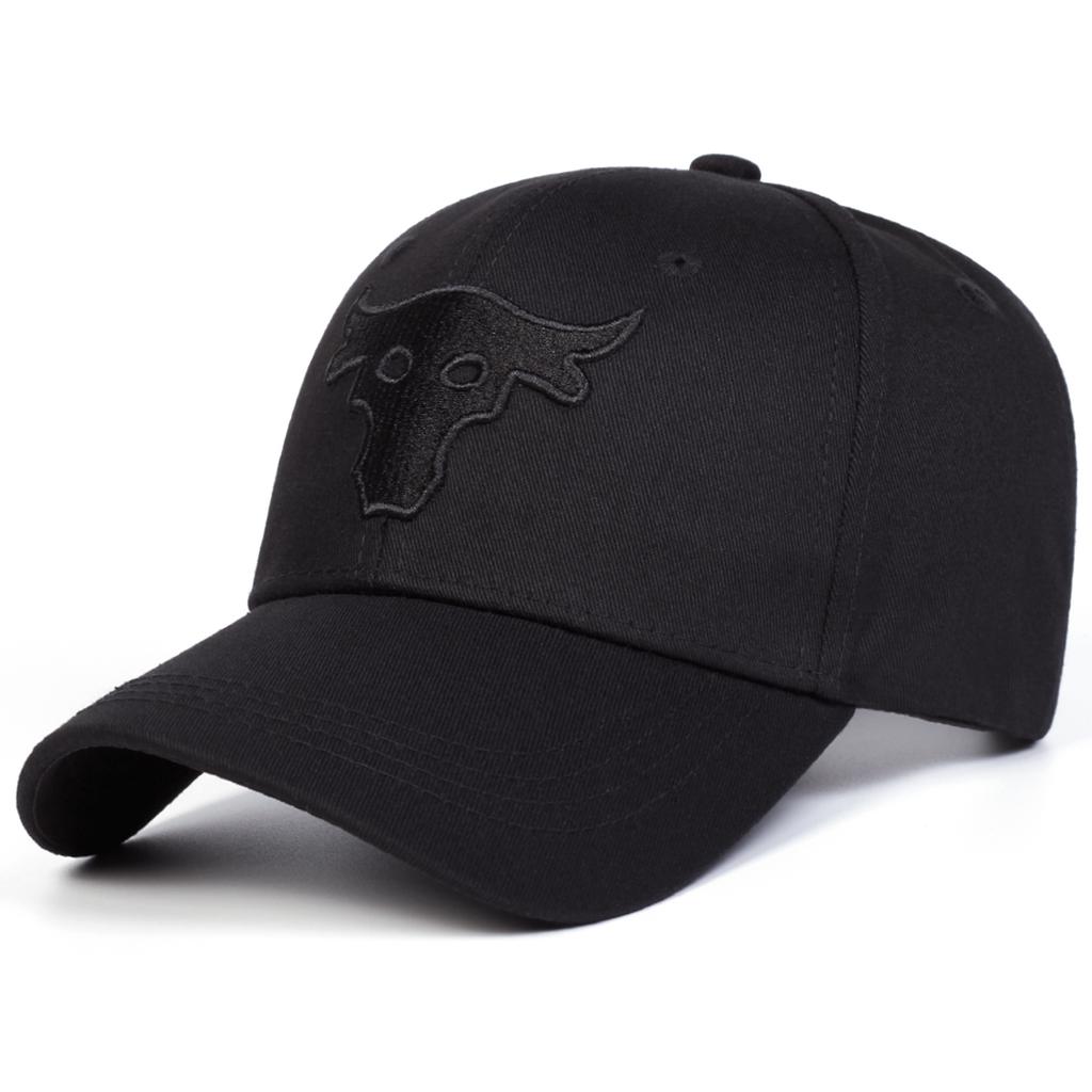 New Bull Head Embroidery Five Sided Baseball Cap Couple Outdoor Adjustable Hat Leisure Travel Sunscreen Hats Sports Caps