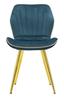 Paris Chair Space Tail Gold Set 2 Pz Cm 46X58X77
