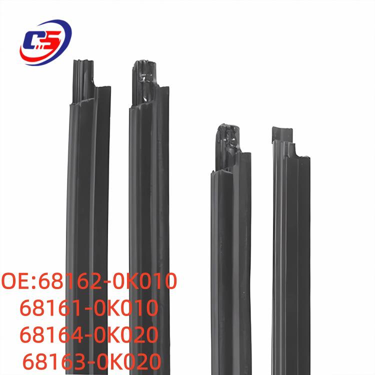 Toyota Hilux KUN25 Car Door Outer Glass Weatherstrips (68161-0K010, 68162-0K010)